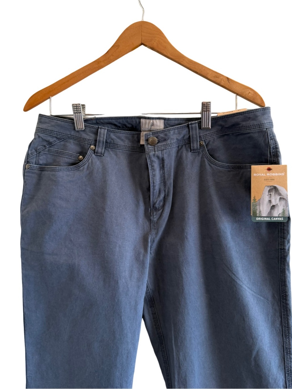 NWT Royal Robbins Billy Goat Stretch Boulder Pants Organic Canvas Size 12 - Picture 4 of 12